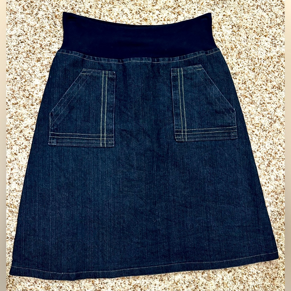 Sue Bradbury a-line soft denim skirt size Small